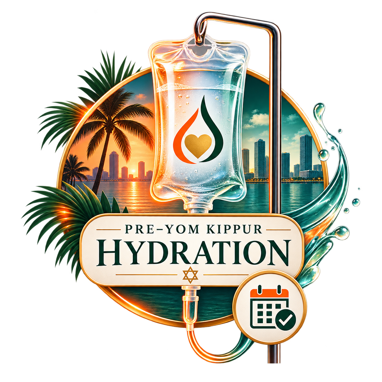 Pre-Yom Kippur Hydration event badge